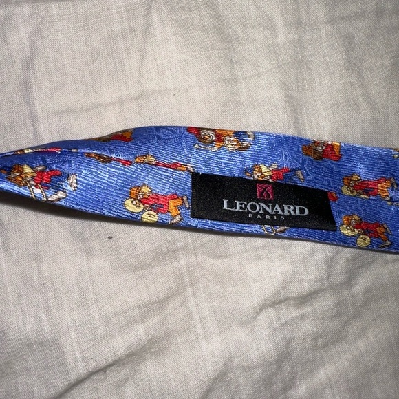 Leonard Paris Clown Pattern Tie - Picture 5 of 7